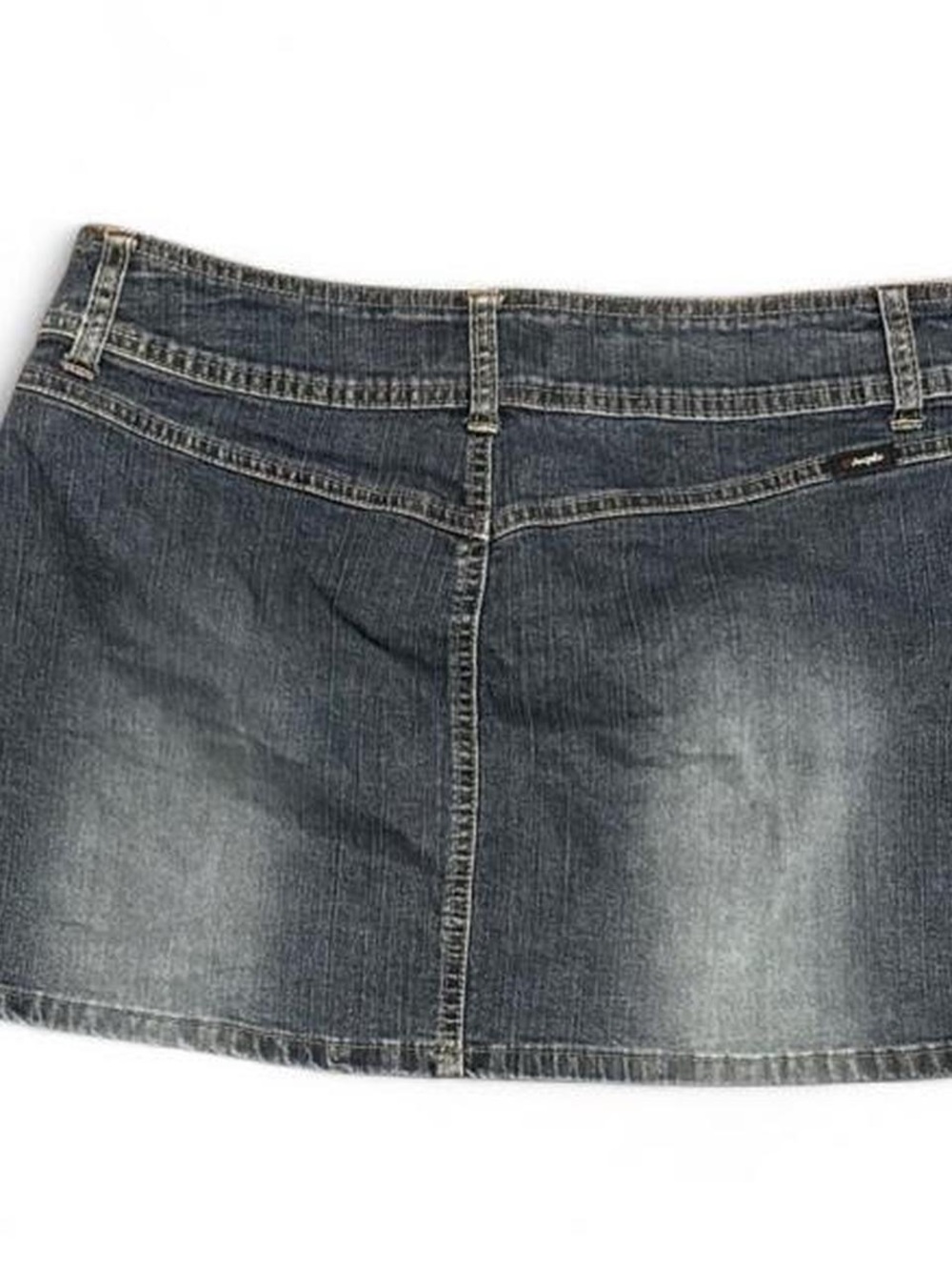 Y2K Angels Faded Bondage Cargo Short Denim Skirt - Picture 2 of 4